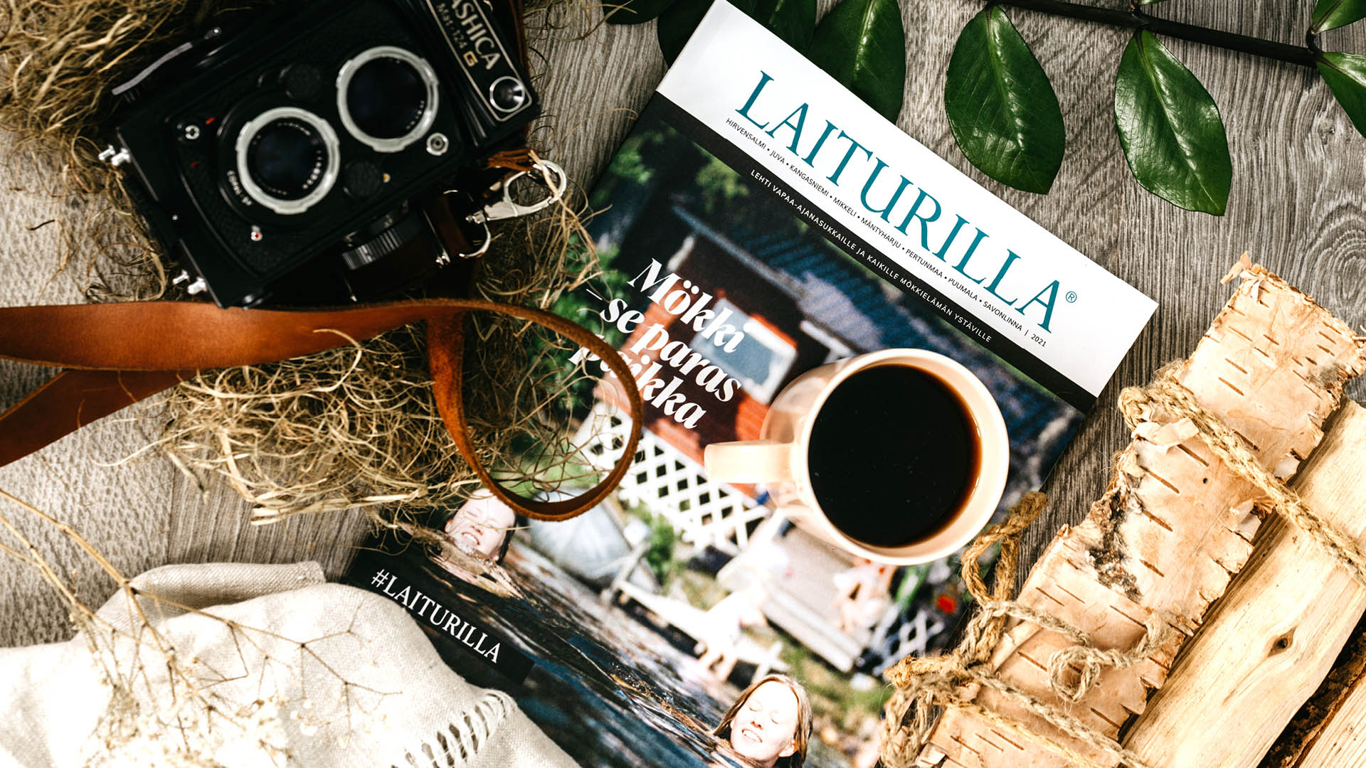 Toteuttamamme Laiturilla-lehti, joka kertoo Etelä-Savosta mökkiseutuna.